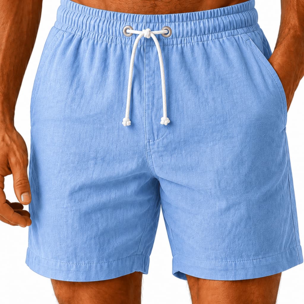 Short Linho Masculino Mauricinho Verão Berumda Casula leve Confortável