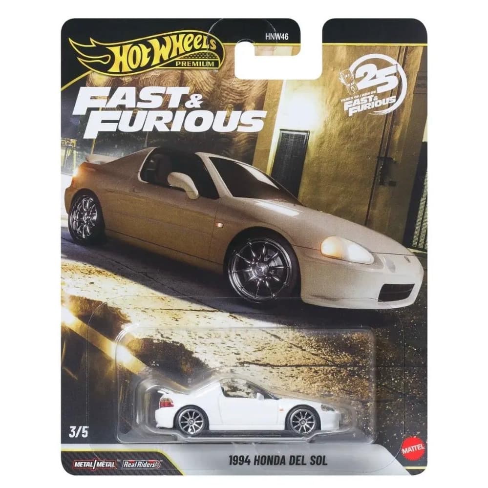 Carrinho Hot Wheels Premium Fast & Furious 1994 Honda Del Sol