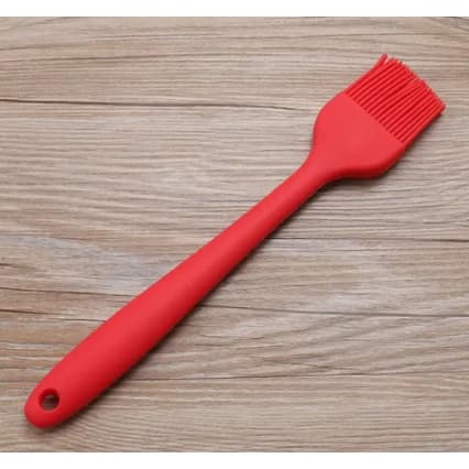 COLHER E PINÇEL CULINÁRIO SILICONE VERMELHA