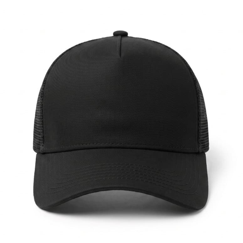 Boné Trucker Americano Aba Curva tela Respirável Liso Fecho Prático para Bordado DTF Patch Personalização
