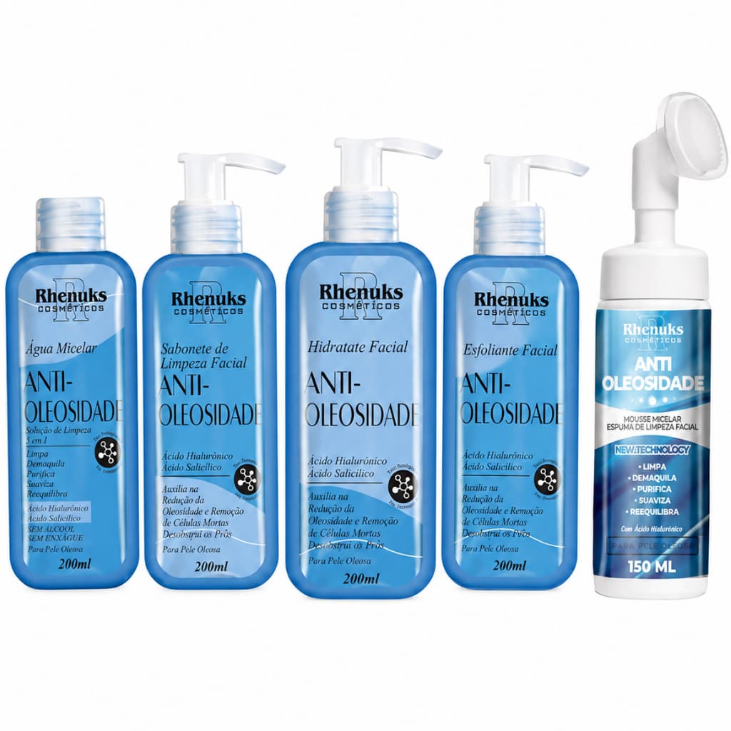Kit Facial Skin Care Anti Oleosidade Completo