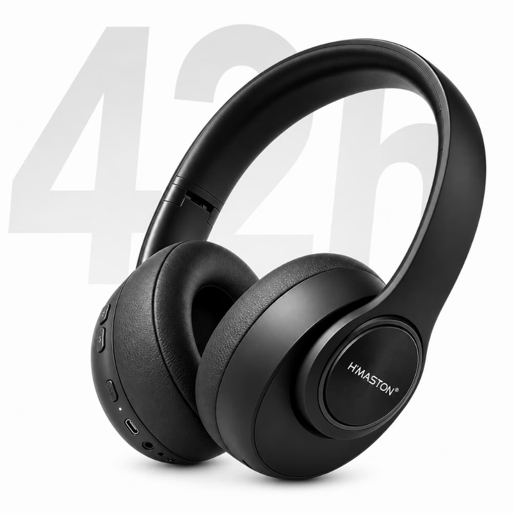 Fone de Ouvido Bluetooth Sem Fio Headphone Bluetooth 5.4 H'maston SN-33 Sem Fio com Microfone ANC e Redução de Ruído