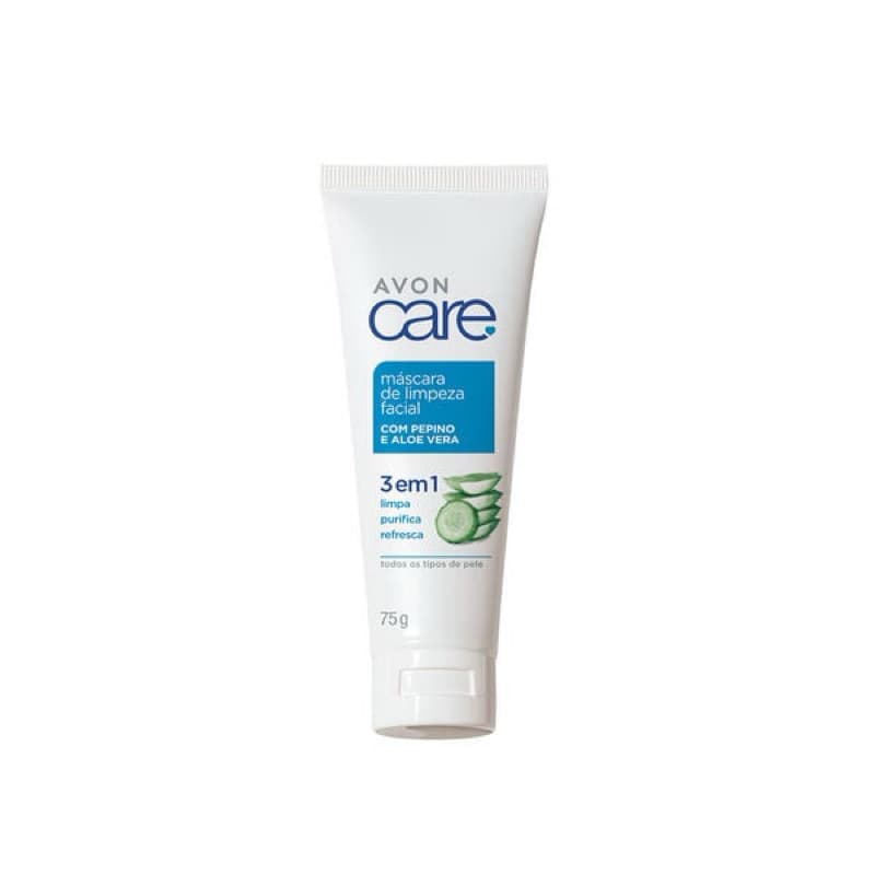 Máscara de Limpeza Facial Pepino e Aloe Vera