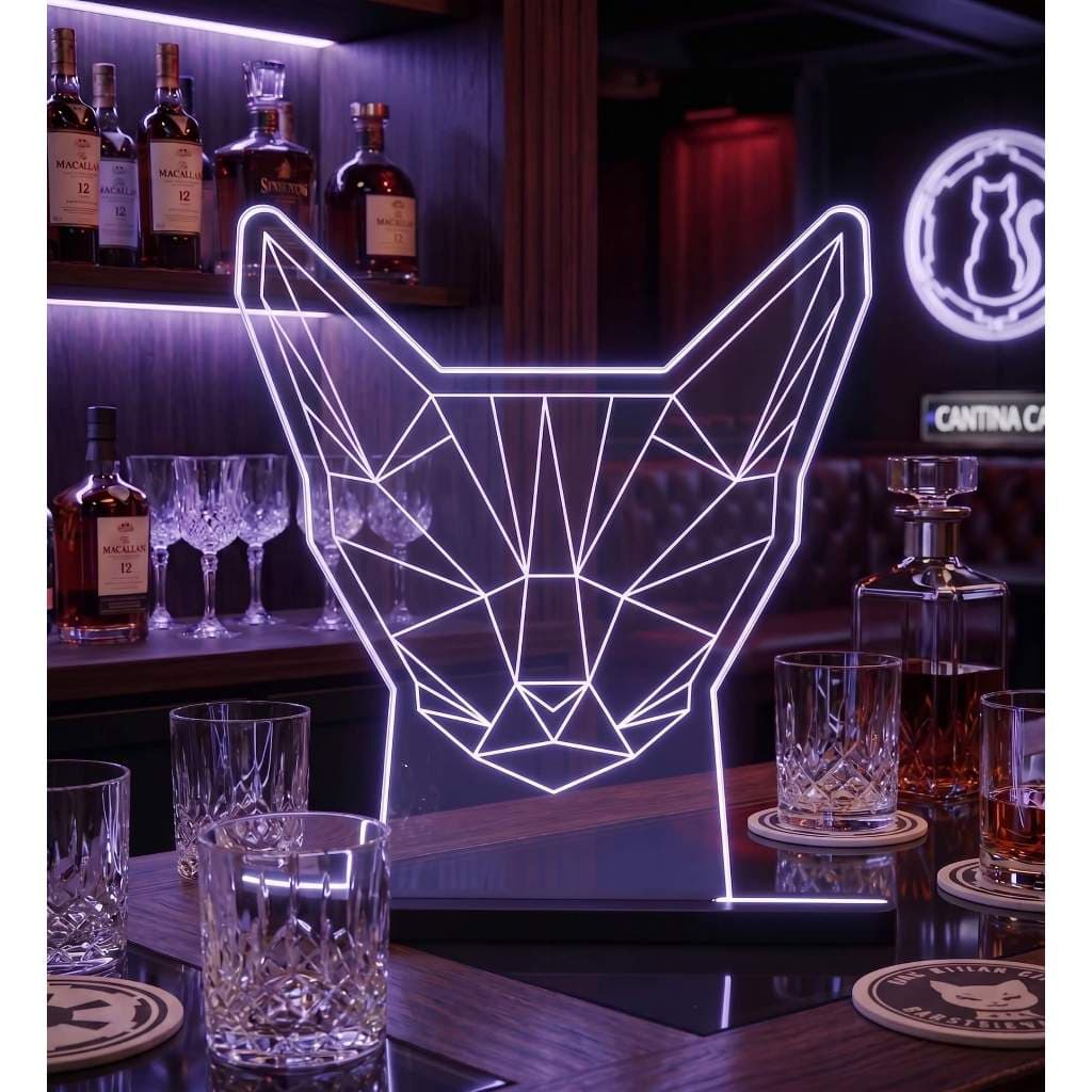 Luminaria LED - Gato - Persona Acrilicos
