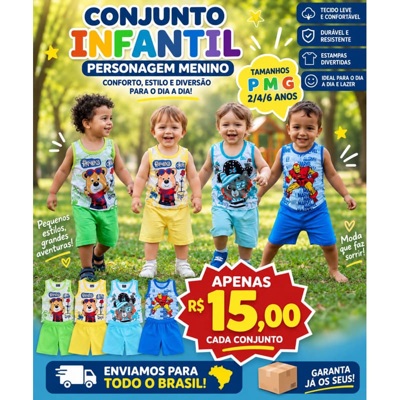 conjunto masculino