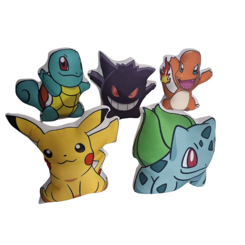 Almofada Cheia 3D - Pokemon Pikachu Gengar e sua Turma Escolha seu Kit