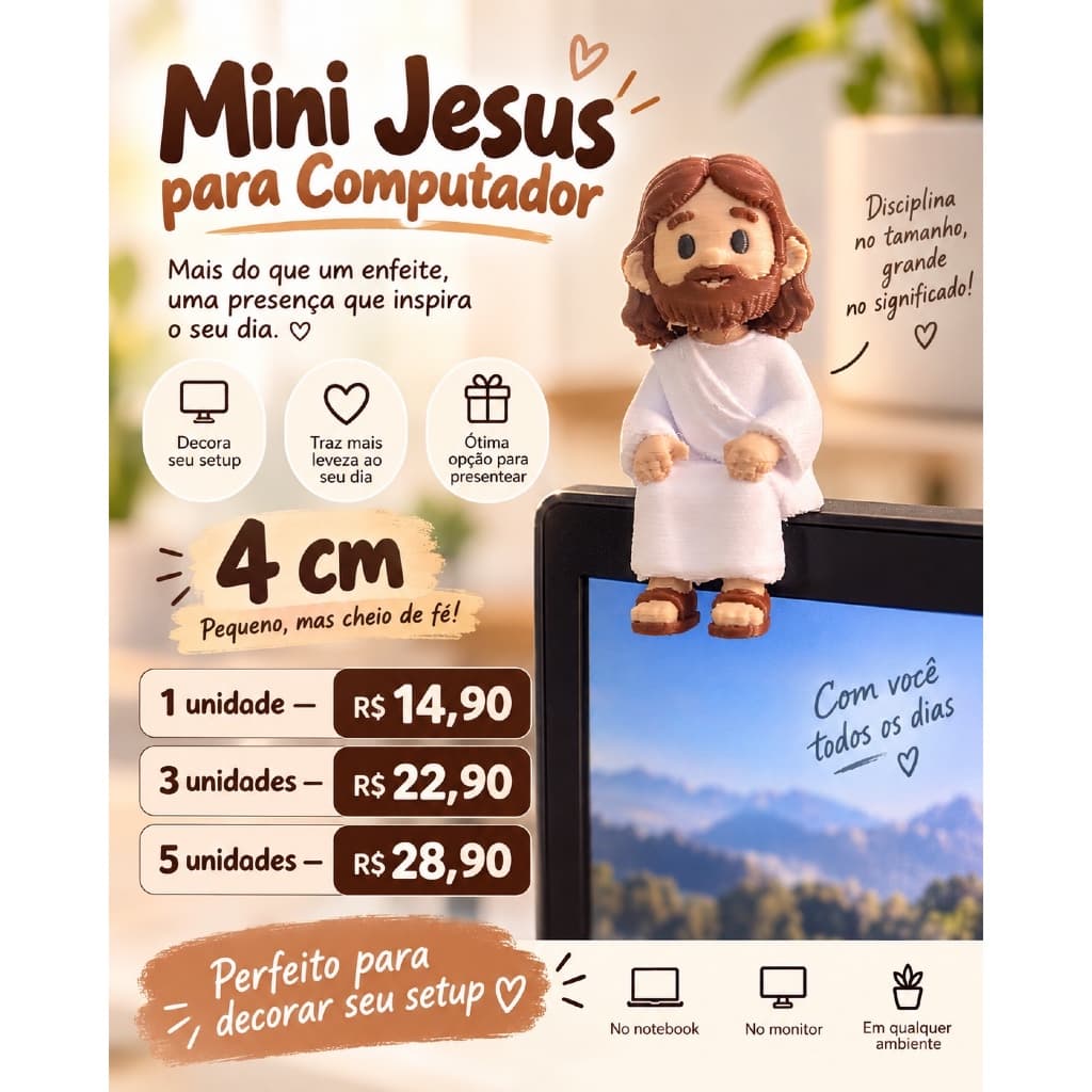 Mini Jesus/4cm/decorativo