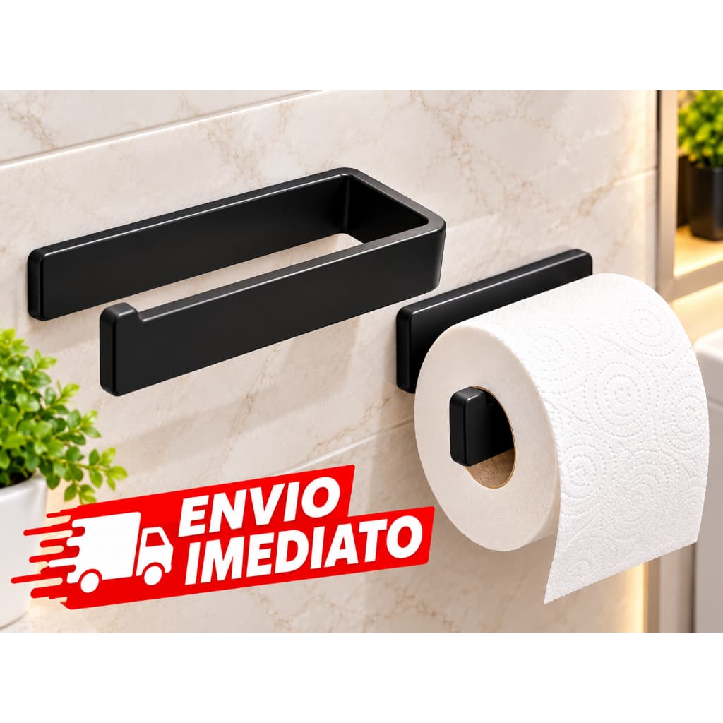 Suportes Para Banheiro Premium Autoadesivo Sem Furo | Gancho | Escova | Fio Dental
