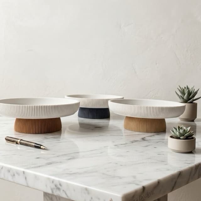 Bandeja Multiuso Redonda Petisqueira Fruteira Porta Perfume Decoração Moderna em Design e Minimalista