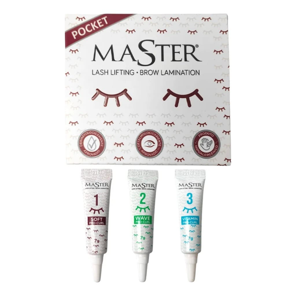 Kit Master Pocket Lash Lifting De Cílios E Brow Lamination