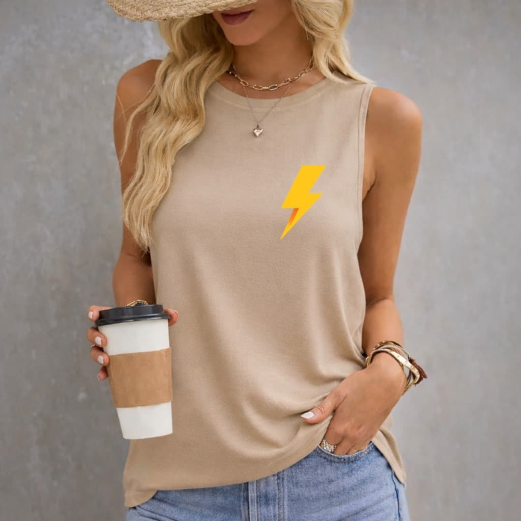 Regata camisa Feminina Sem Manga Gola Redonda Casual Modelo verão Academia Regata Confortável 100% algodão Malha Premium