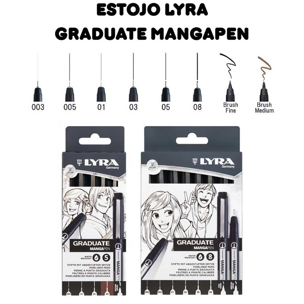 Estojo Caneta Nanquim Profissional Desenhos Técnicos Manga Artistico Fabricado No Japão