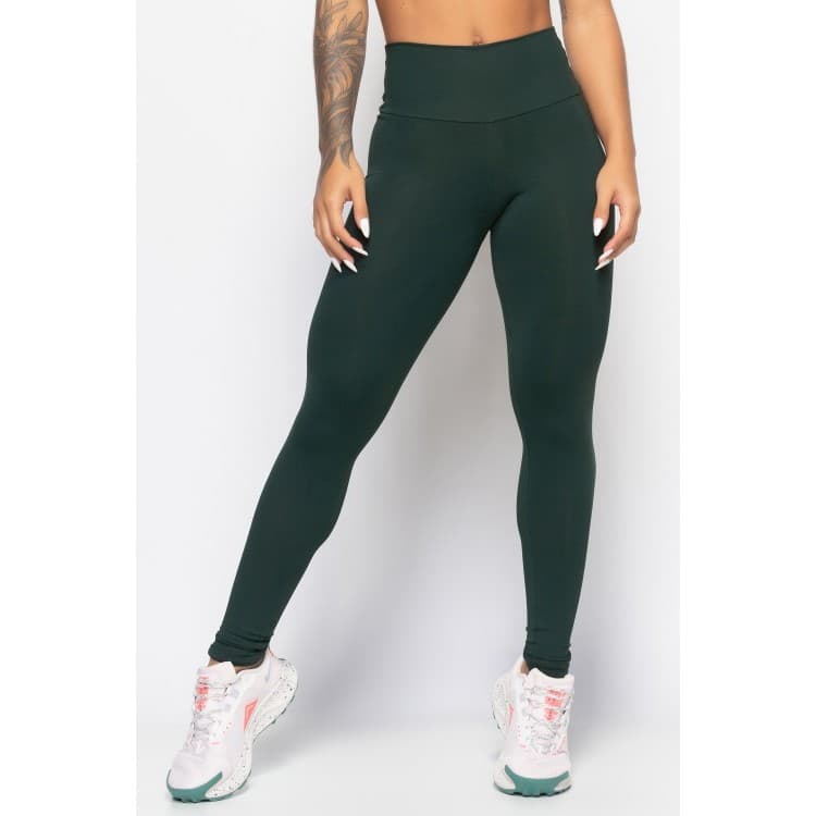 Calça Legging Cintura Alta Leg Suplex Grossa Levanta Bumbum Zero Transparência