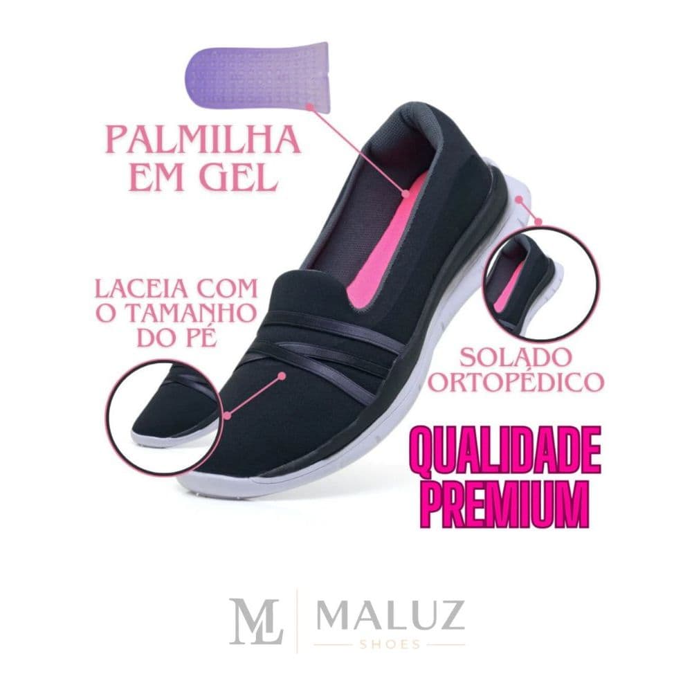 Sapatilha Ortopédica Feminina Calce Fácil Envio Imediato
