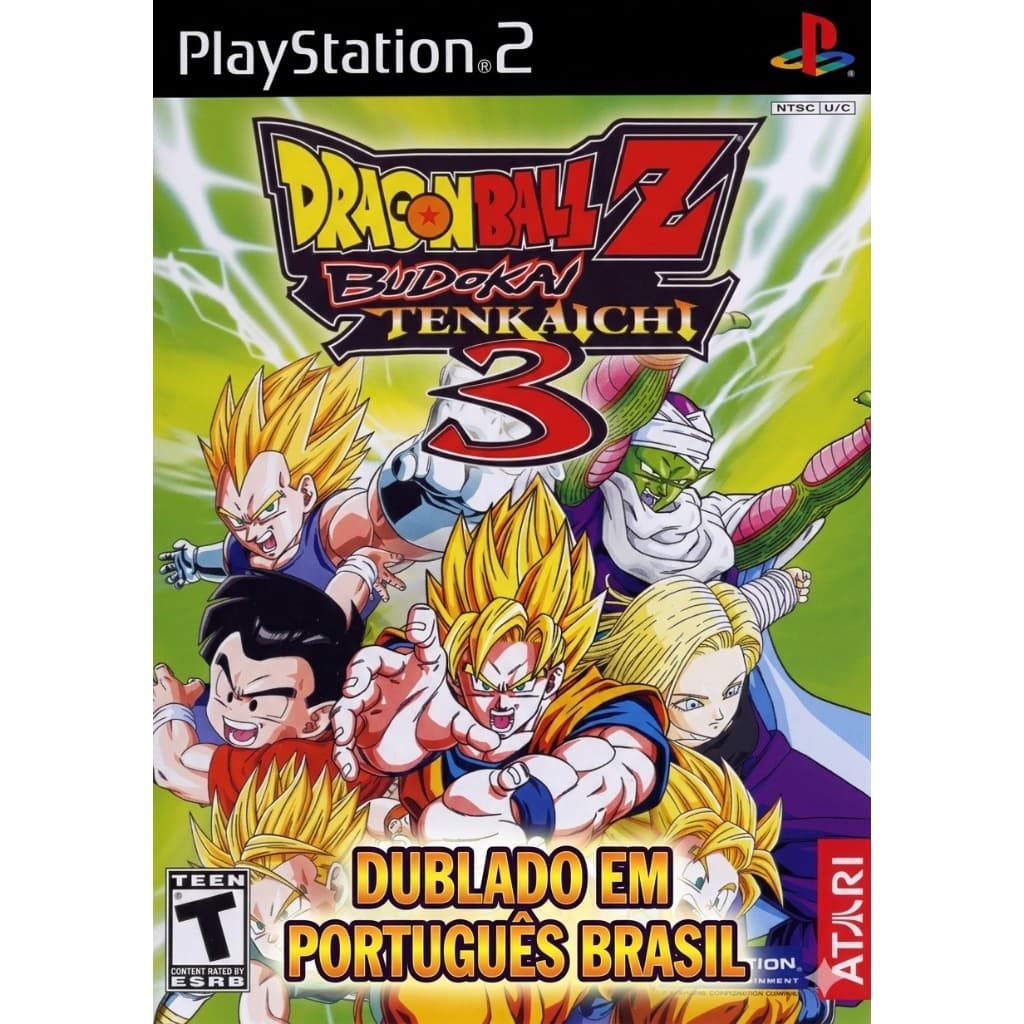 🐉 Dragon Ball Z Budokai Tenkaichi 3 Dublado PT-BR PS2 DVD ISO Jogo de Luta PlayStation 2 Desbloqueado