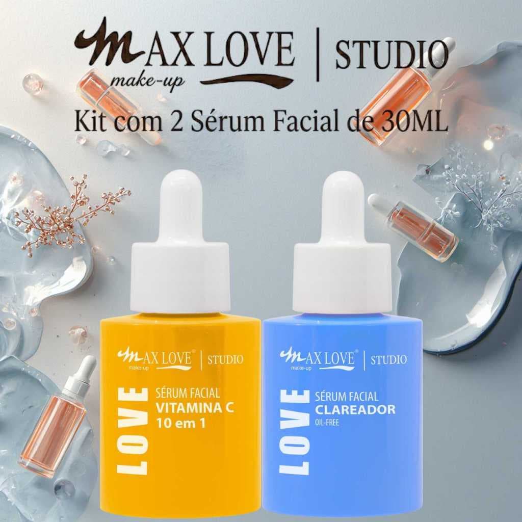 Kit 2 Sérum 30ml - Vitamina C 10em1, Clareador - Max Love