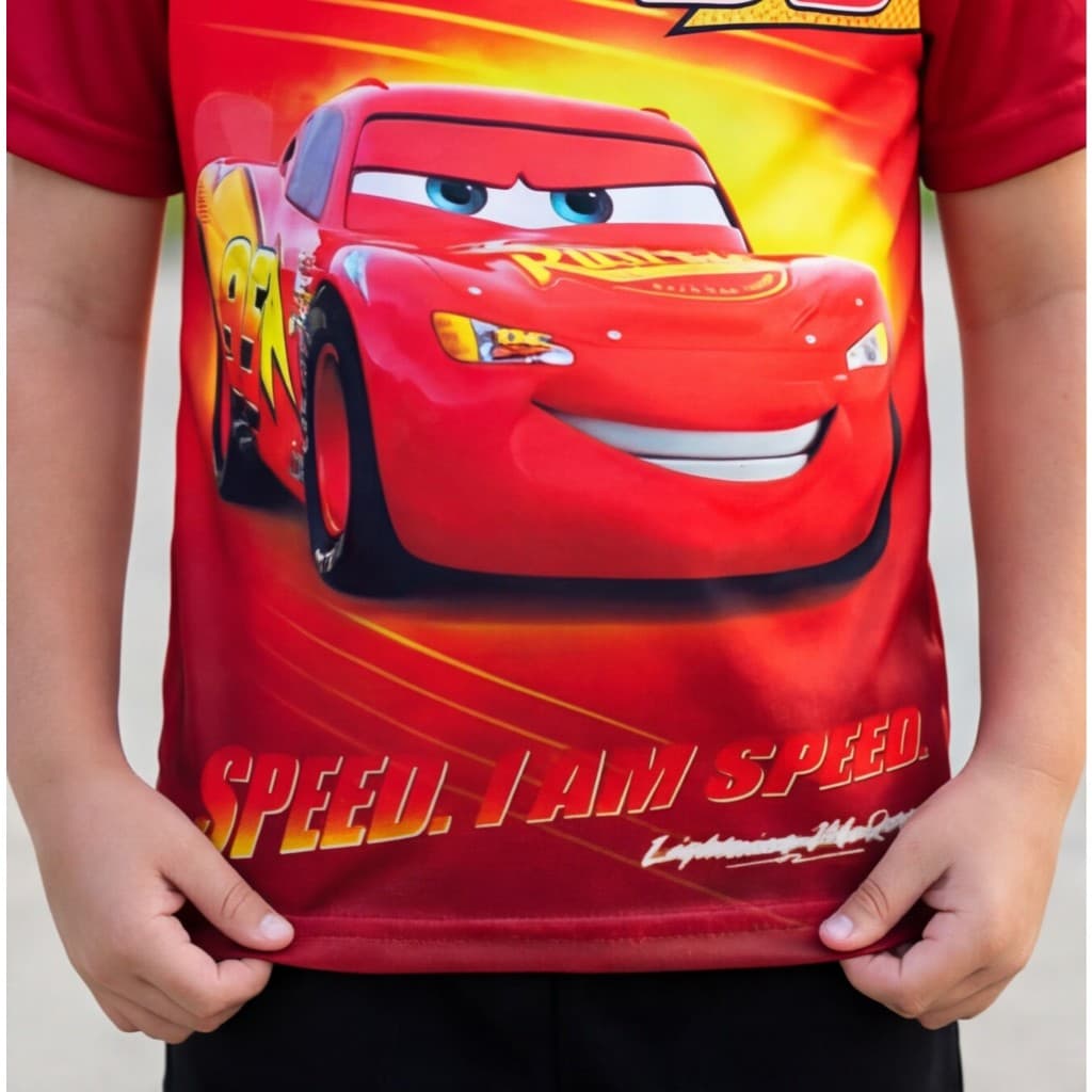 Camiseta Infantil Com Estampa Relâmpago McQueen Para Fãs De Carros Conforto E Estilo