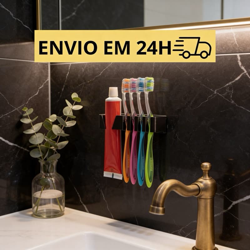 Suporte de Escova de Dente e Pasta | Organizador SimplesP18