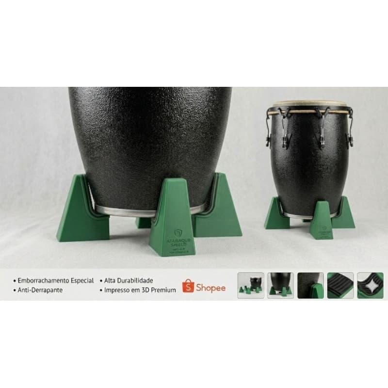 Suporte Universal para Atabaque — Pés Antiderrapantes