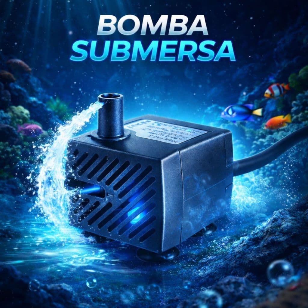 Bomba Submersa VA-BA01 Variall p/ Aquário Hidroponia e Fontes de Água Uso Profissional e Doméstico Bivolt Silenciosa