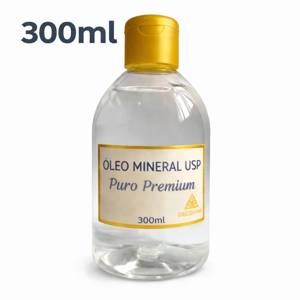 Oleo Mineral USP 300ml Ultra Puro Para Tábua de Carne e Madeira - Hidrata e Protege