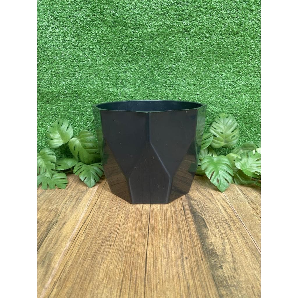 Kit 3 Vasos Para Plantas Suculentas Cachepô Facetado Decorativo Premium