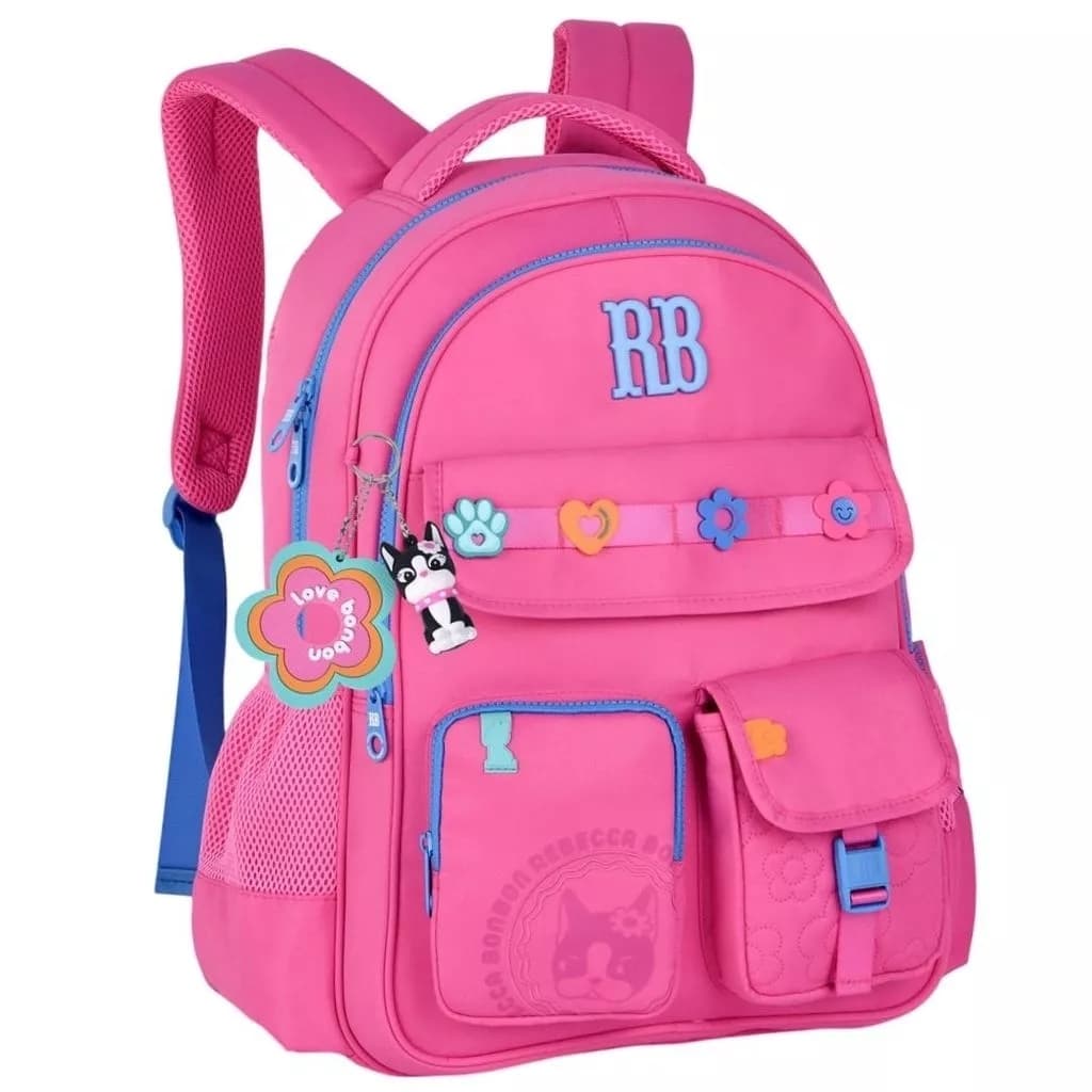 Mochila de Costas Rebecca Bonbon Menina Juvenil Escolar Volta as Aulas Viagem Passeio Estilosa
