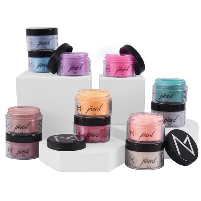 Pó acrílico PEARL (21 cores) 10g Alongamento Majestic Nails