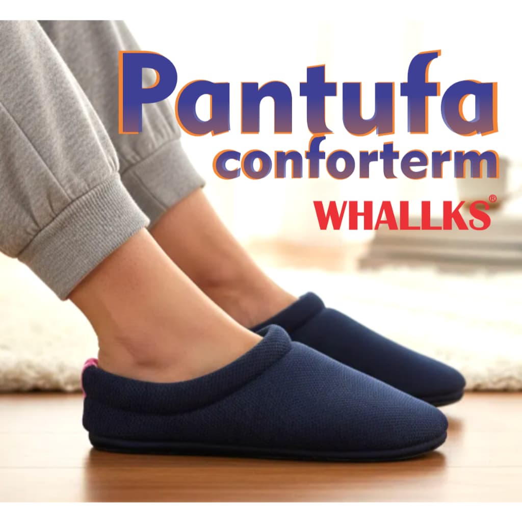 Pantufa de Inverno Quente Antiderrapante Confortável Termico