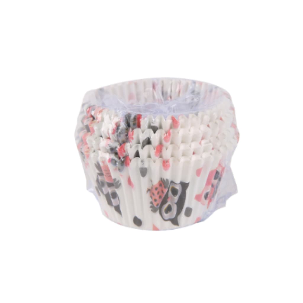 FORMINHA DE PAPEL PLISSADA COLORIDA ESTAMPADA -TAMANHO 5*3 - 100 PEÇAS