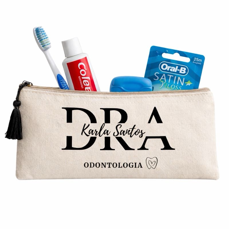 Porta escova de dentes creme dental portátil estojo higiene odontologia necesser slim lembrancinha cliente mimo