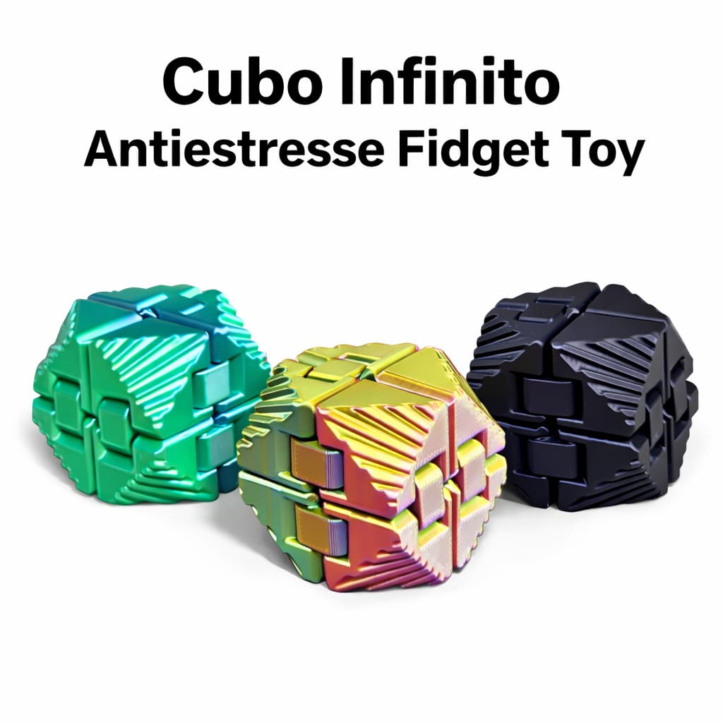 Cubo Mágico Infinito Antiestresse - Fidget Toy -Brinquedo Sensorial | Brinquedo de Relaxamento