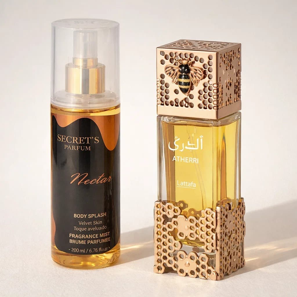 Body Splash Atheeri Néctar Secret´s Parfum 200ml - Fragrância Floral, Doce, Alta Fixação e Projeção
