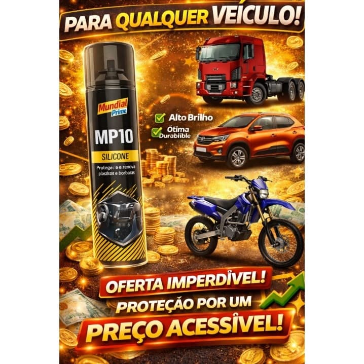 Silicone Spray Borracha,Plástico,Painel Carro Tutti Fruti , Neutro e Lavanda  - Mundial Prime 300ml
