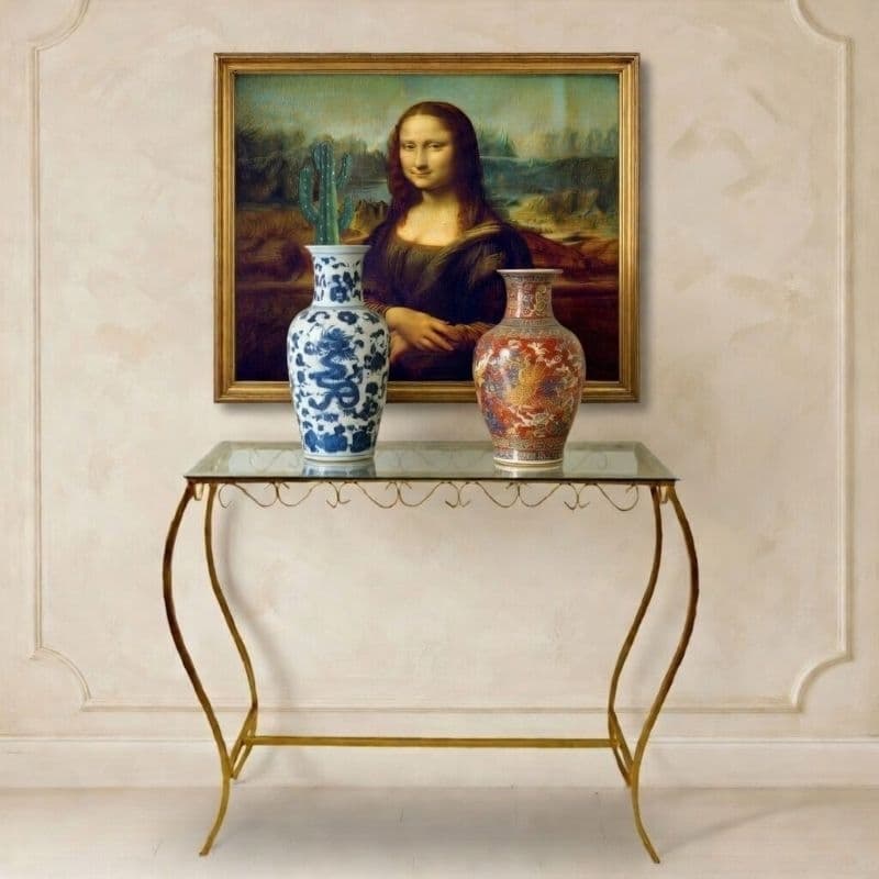 APARADOR  MODERNO DE SALA COM TAMPO DE VIDRO DECORATIVO