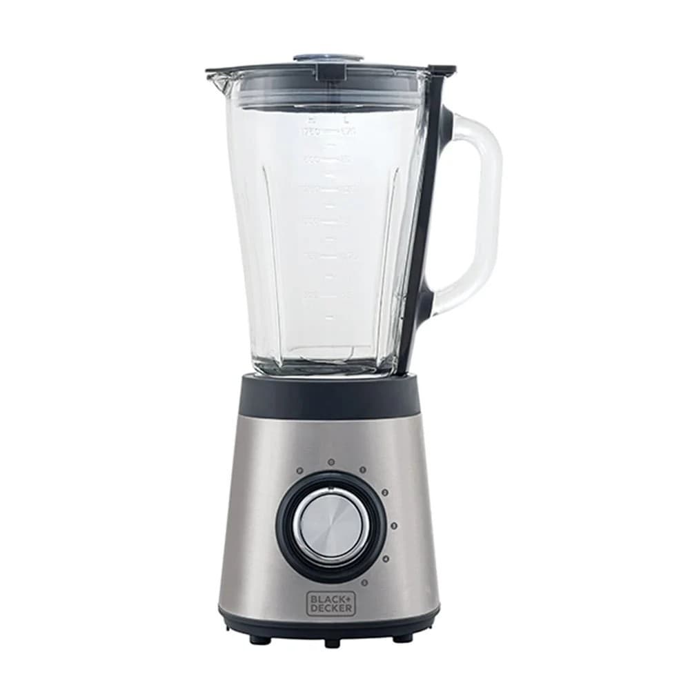 Liquidificador Black+Decker, com Corpo em Inox e Jarra de Vidro, Gourmand Griss 110Vc