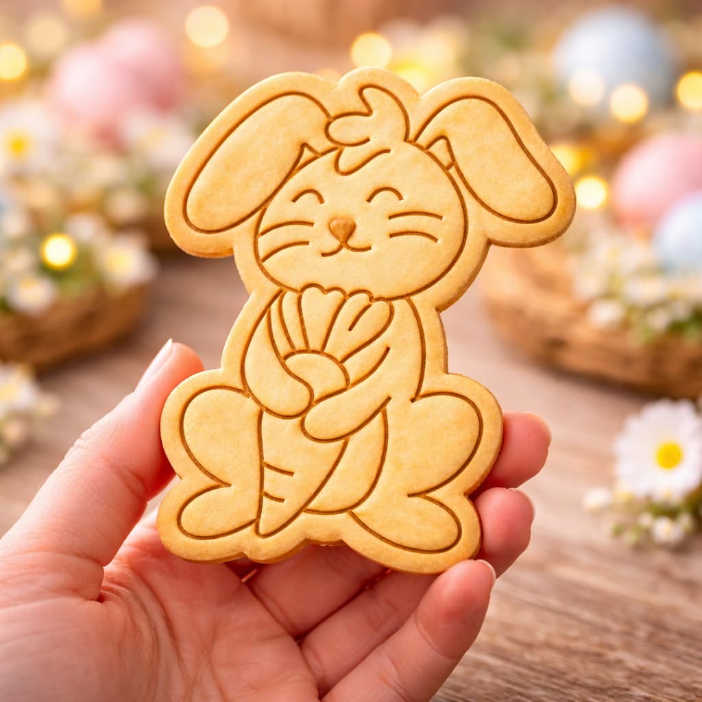 Cortador  Biscoito Coelho Cenoura Páscoa Molde  Bolacha Pasta Americana Biscuit Cortador Confeitaria