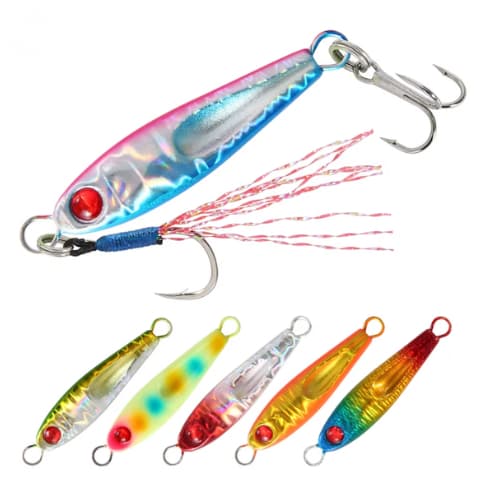 Jigs de barco marítimo 7g , gabarito de passo lento Lançamento em praia Jigging Pesca marítima Iscas de pesca