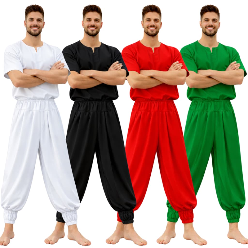 Calça Bombacha Unissex Umbanda e Candomblé Oxford Premium Luxo Envio Imediato