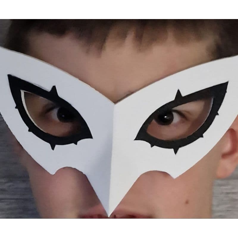 Máscara JOKER CORINGA PERSONA COSPLAY HALLOWEEN CARNAVAL FANTASIA