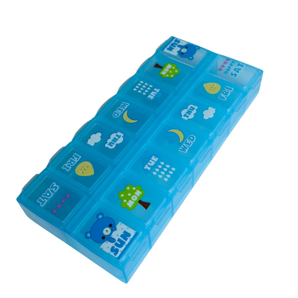 Porta Comprimidos Blue Bear - 14 Compartimentos