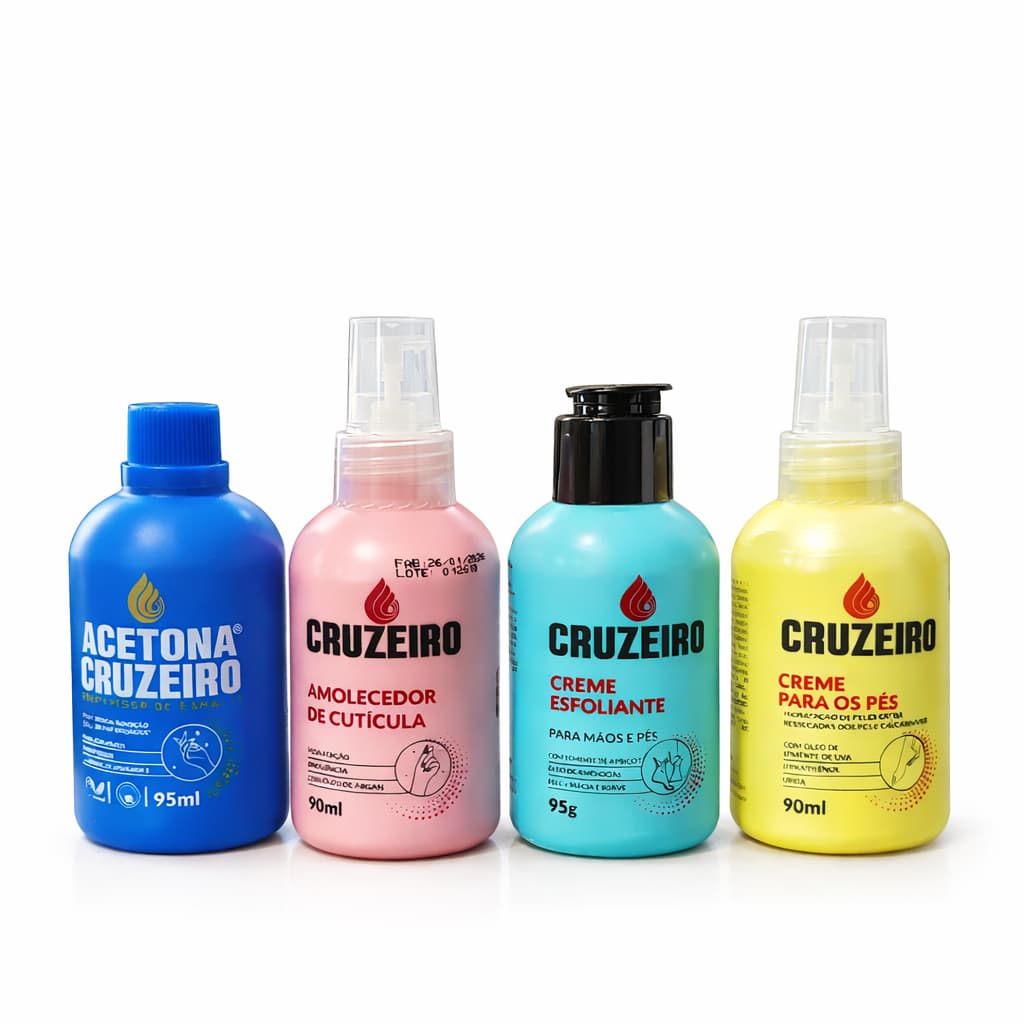 Kit Faça Você Mesma Acetona Amolecedor Cutícula Creme Esfoliante Creme Pé Mão