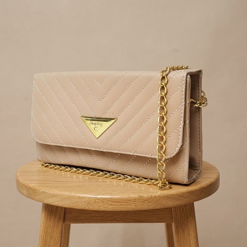 Bolsa Feminina Luxo Vegas Colors Dourada Lançamento