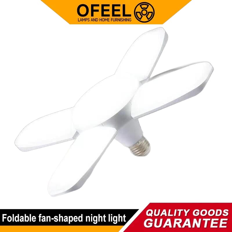 Ofeel 30W/60W Luminária De Teto Dobrável Lâmpada De Pétalas Para Quarto E27 Mini Luz De Folhas