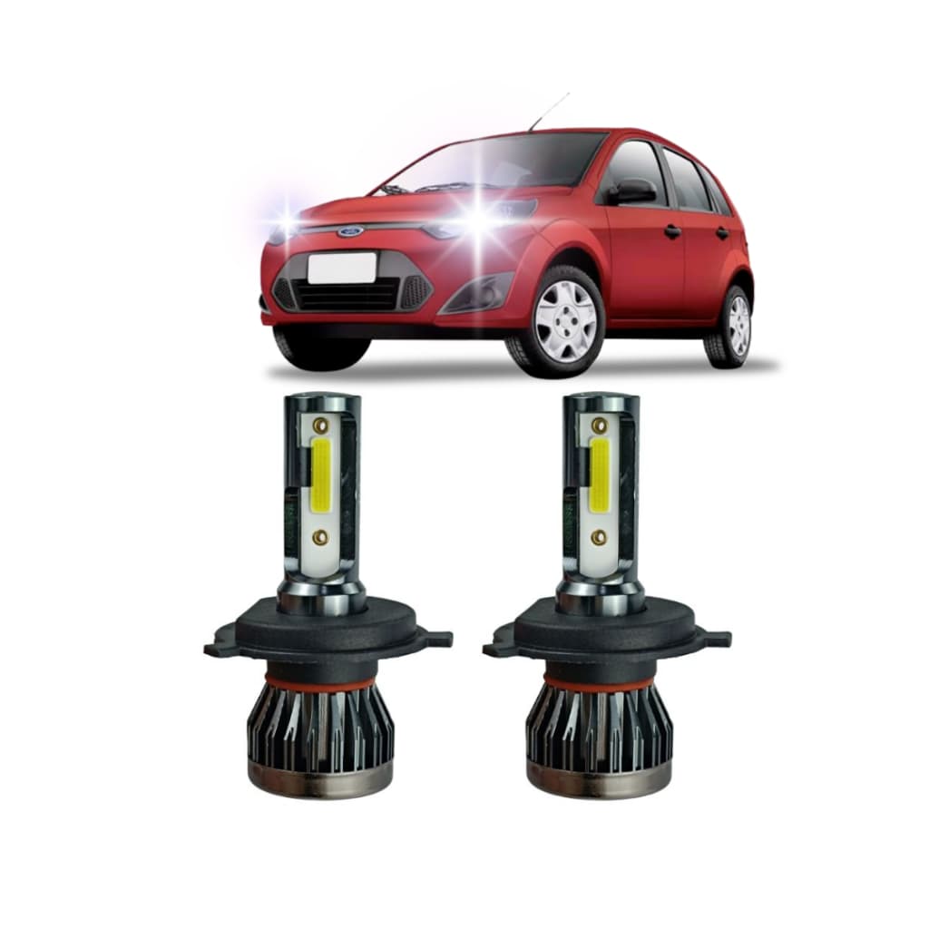Kit De Led Super H4 Fiesta Ecosport Uno Palio Corsa Classic H4 Branco