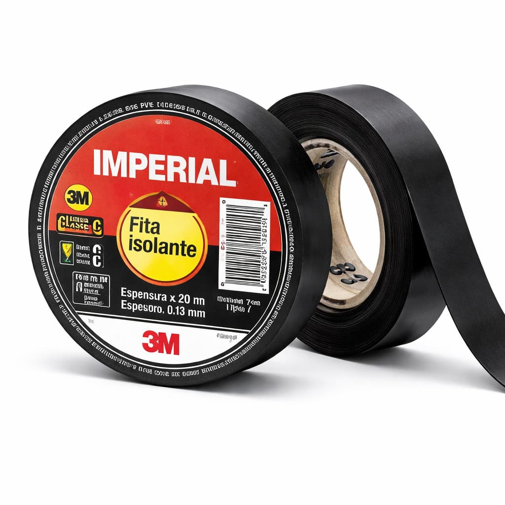 Fita Isolante Antichama Imperial 3M 18mm x 20 Metros