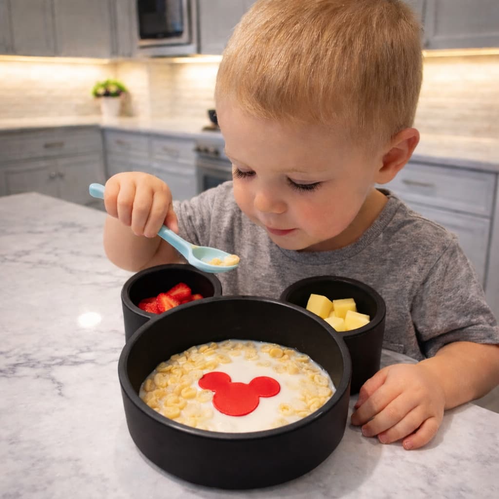 Tigela Infantil Mickey – Bowl Infantil para Bebê e Crianças | Prato  para Frutas, Papinha e Lanches