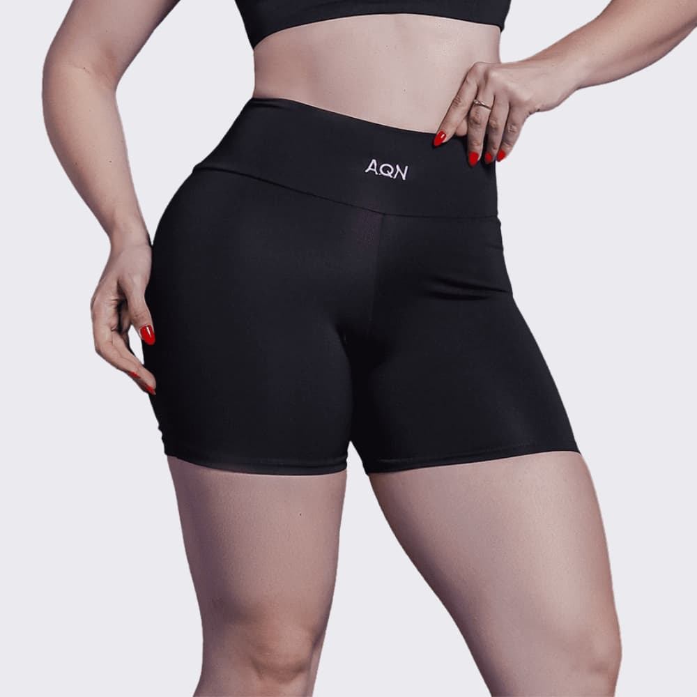 Short Fitness Preto Empina Bumbum Academia AQN SPORT