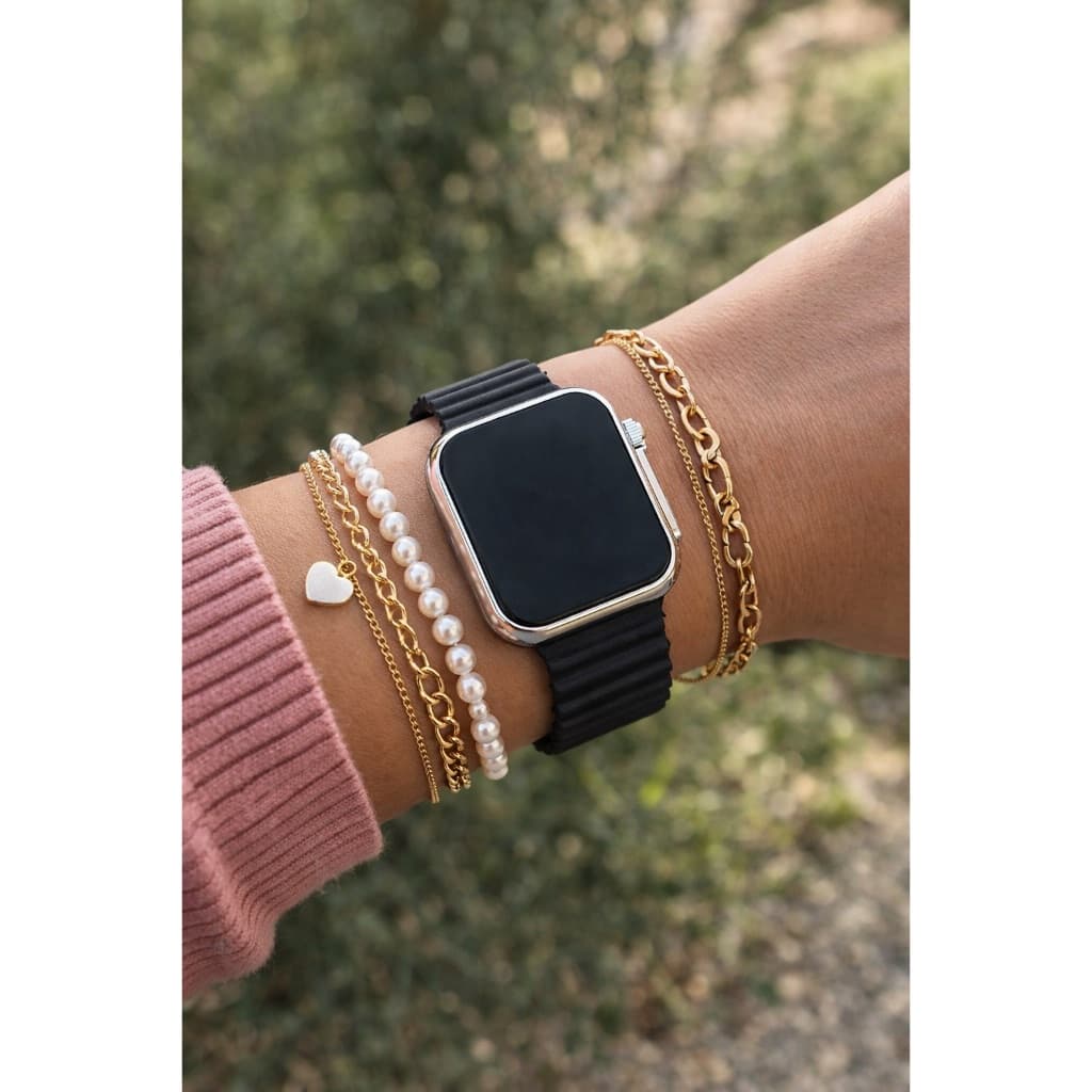Relógio Masculino Feminino Led Quadrado Tipo Smartwatch Juvenil 2345