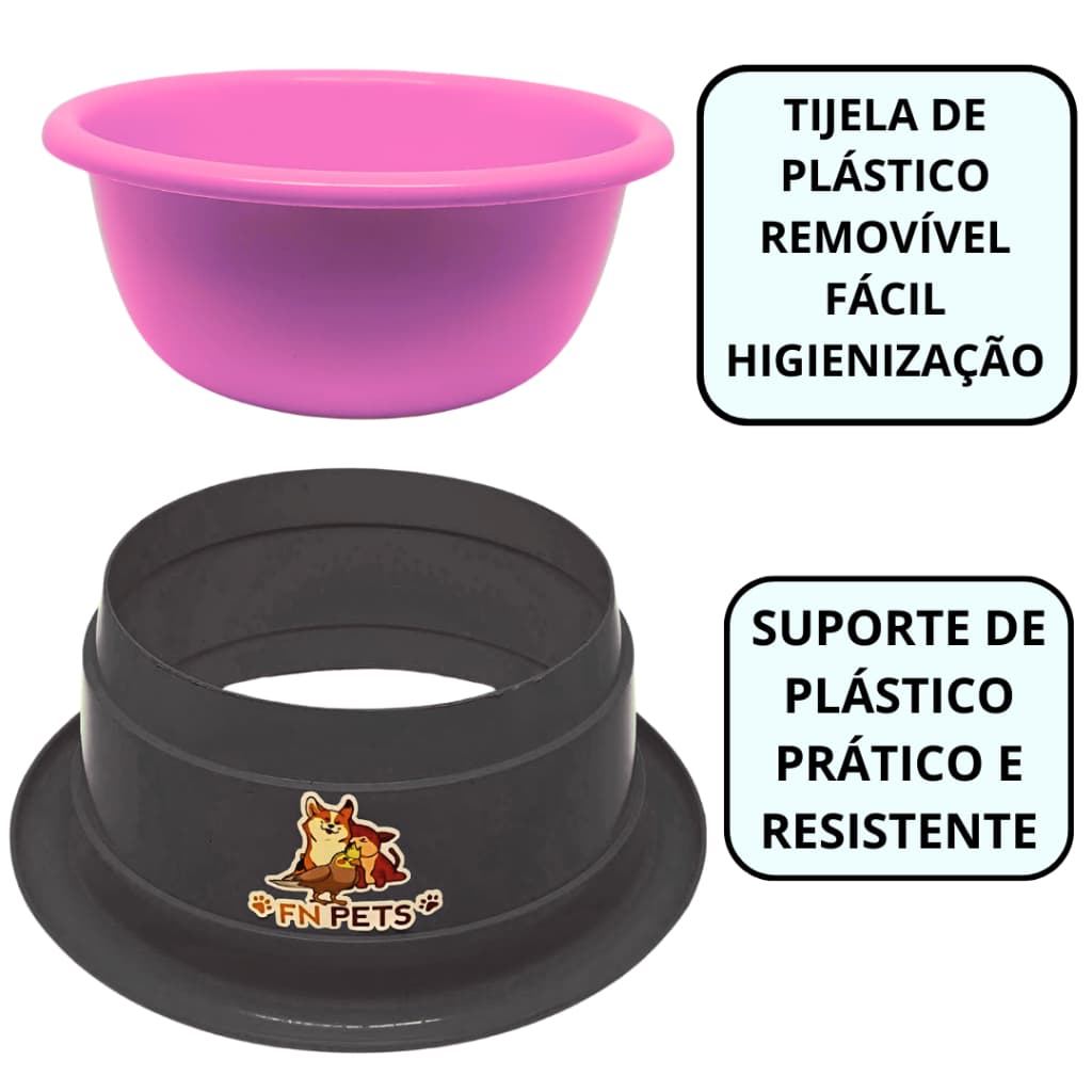 PET 3 Comedouro  bebedouro antiformigas para cachorro gato medio porte com pote de raçao 700 ml